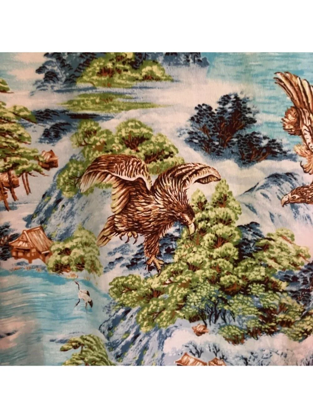 Polo Ralph Lauren Mens Vintage Y2K Tropical Pocket Shirt Size 3XB Blue SP EXC